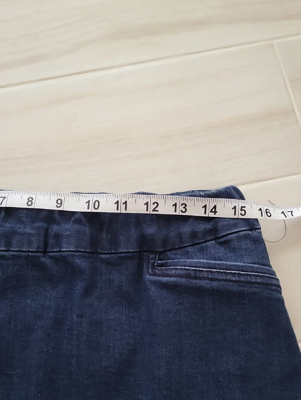 croft & barrow Navy Denim Skort - Picture 5 of 7